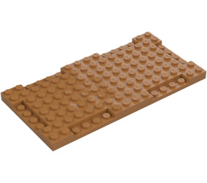 LEGO Beige Moyennement Foncé assiette 8 x 16 x 0.7 (2629)