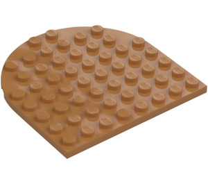 LEGO Medium Mörk Hud Platta 8 x 8 Runda Halv Cirkel (41948)