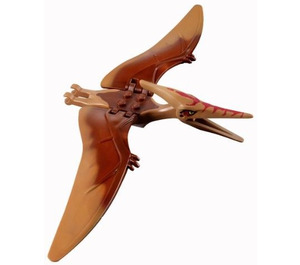 LEGO Mittleres dunkles Fleisch Pteranodon Dinosaurier mit Brown Der Rücken