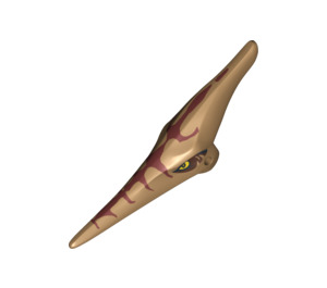 LEGO Medium Dark Flesh Pteranodon Head (73128)