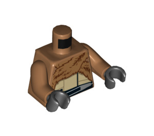 LEGO Medium Dark Flesh Qi'Ra Fur Coat Torso (973 / 76382)