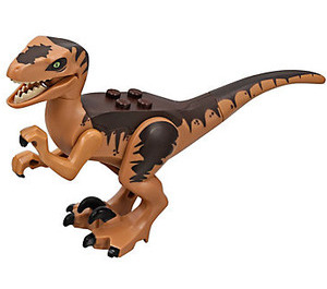 LEGO Mittleres dunkles Fleisch Raptor mit Dark Brown Markings