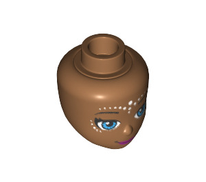 LEGO Medium Dark Flesh Rosalyn Minidoll Head (33833 / 92198)