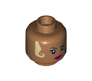 LEGO Medium Dark Flesh Seraphina Picquery Minifigure Head (Recessed Solid Stud) (3626 / 40160)