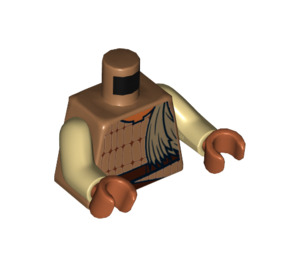 LEGO Medium Dark Flesh Skiff Guard Minifig Torso (973 / 76382)