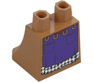 LEGO Medium Dark Flesh Skirt with Purple (36036 / 103944)