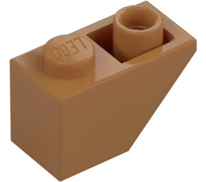 LEGO Beige Moyennement Foncé Pente 1 x 2 (45°) Inversé (3665)