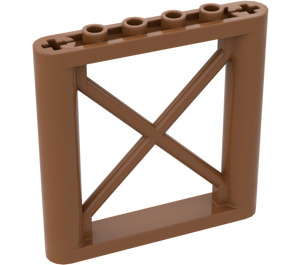 LEGO Středně tmavá tělová Support 1 x 6 x 5 Nosník Rectangular (64448)