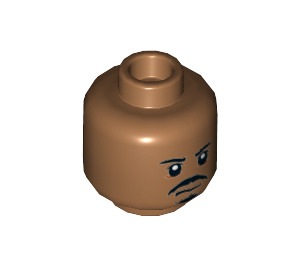 LEGO Medium Dark Flesh Tasu Leech Minifigure Head (Recessed Solid Stud) (3626 / 23964)