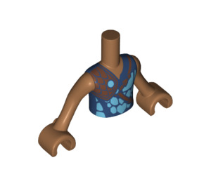 LEGO Medium mørkt kød Tidus Stormsurfer Friends Torso (Boy) (11408 / 92456)