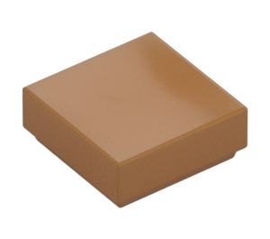 LEGO Medium Dark Flesh Tile 1 x 1 with Groove (3070 / 30039)