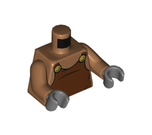 LEGO Medium mørkt kød Underminer Minifig Torso (973 / 76382)