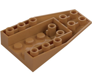 LEGO Keskitumma ihonvärinen Kiila 6 x 4 Käänteinen (4856)