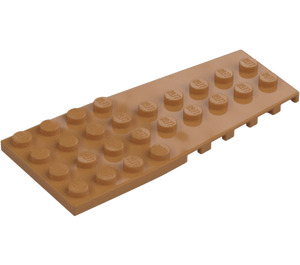 LEGO Medium Dark Flesh Wedge Plate 4 x 9 Wing with Stud Notches (14181)