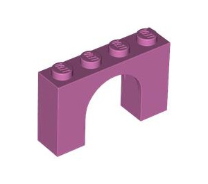 LEGO Medium donkerroze Boog 1 x 4 x 2 (6182)