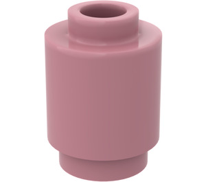 LEGO Mittleres dunkles Rosa Stein 1 x 1 Rund mit offener Noppe (3062 / 35390)