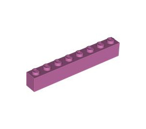 LEGO Mittleres dunkles Rosa Backstein 1 x 8 (3008)