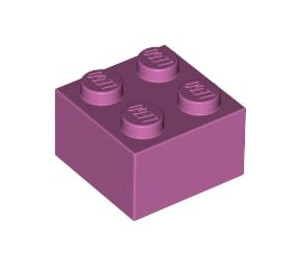 LEGO Mittleres dunkles Rosa Backstein 2 x 2 (3003 / 6223)