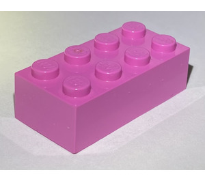 LEGO Medium mørk rosa Kloss 2 x 4 (3001 / 72841)