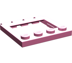 LEGO Medium Dark Pink Hinge Plate 4 x 4 Sunroof (2349)
