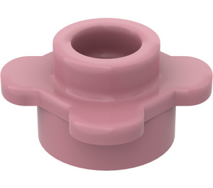 LEGO Mittleres dunkles Rosa Platte 1 x 1 Rund mit Blume Blütenblätter (28573 / 33291)