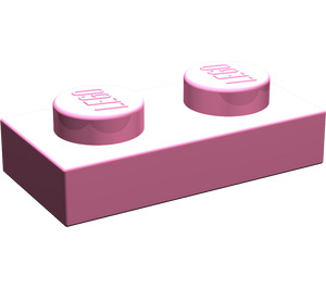 LEGO Rose moyen foncé assiette 1 x 2 (3023 / 28653)