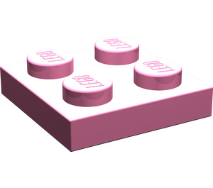 LEGO Rose moyen foncé assiette 2 x 2 (3022 / 94148)