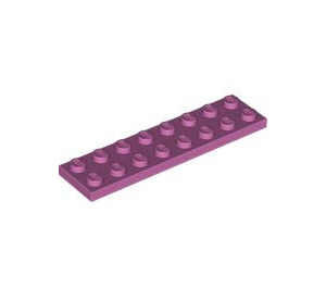 LEGO Mittleres dunkles Rosa Platte 2 x 8 (3034)