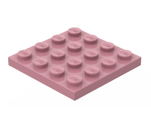 LEGO Rose moyen foncé assiette 4 x 4 (3031)