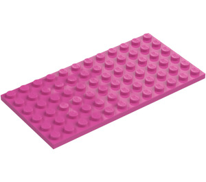 LEGO Rose Moyen Foncé assiette 6 x 12 (3028)