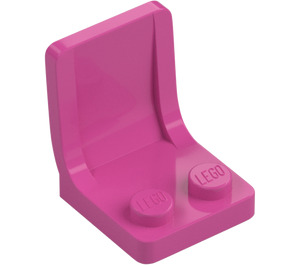 LEGO Mittleres dunkles Rosa Sitz 2 x 2 ohne Anguss im Sitz (4079)