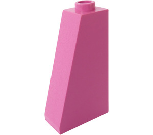 LEGO Rose Moyen Foncé Pente 1 x 2 x 3 (75°) avec tenon complètement ouvert (4460)