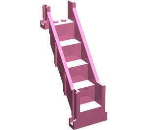 LEGO Medium Dark Pink Staircase 4 x 6 x 7 1/3 Enclosed Straight (4784)
