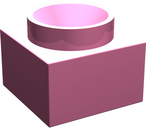LEGO Medium Dark Pink Support 2 x 2 x 11 Solid Pillar Base (6168)