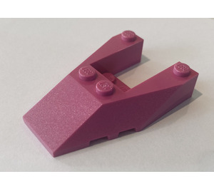 LEGO Medium Dark Pink Wedge 6 x 4 Cutout with Stud Notches (6153)