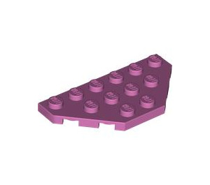 LEGO Medium donkerroze Wig Plaat 3 x 6 met 45º Hoeken (2419 / 43127)