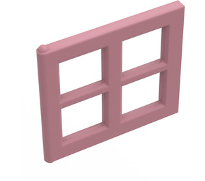 LEGO Rose moyen foncé Fenêtre Pane 2 x 4 x 3  (4133)
