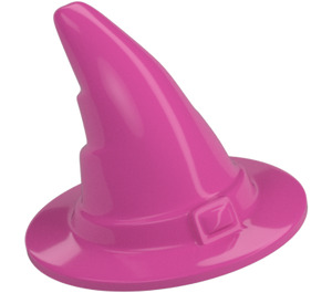 LEGO Medium Dark Pink Wizard Hat with Smooth Surface (6131)