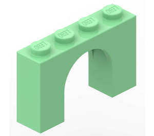 LEGO Medium Groen Boog 1 x 4 x 2 (6182)