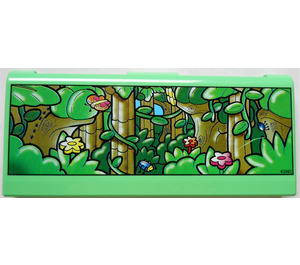 LEGO Medium Green Explore Story Builder Jungle Jam Memory Card with Jungle Scene (1542 / 43981)
