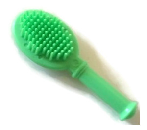 레고 미디엄 그린 Hairbrush ~와 함께 둥근 끝 (71431 / 71487)