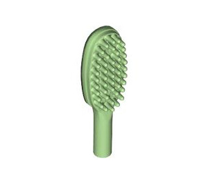 LEGO Mittelgrün Hairbrush mit kurzem Griff (10mm) (3852)
