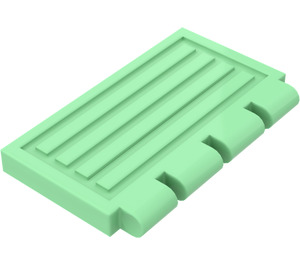 LEGO Medium Green Hinge Tile 2 x 4 with Ribs (2873)