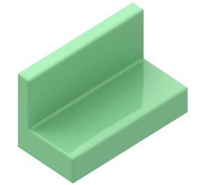 LEGO Medium Groen Paneel 1 x 2 x 1 met vierkante hoeken (4865 / 30010)