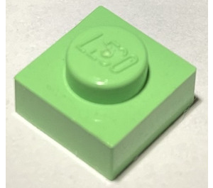 LEGO Medium groen Plaat 1 x 1 (3024 / 30008)