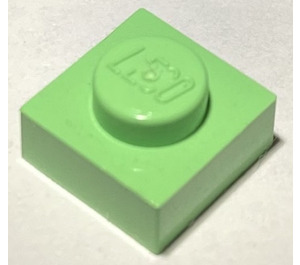 LEGO Mittelgrün Platte 1 x 1 (3024 / 30008)