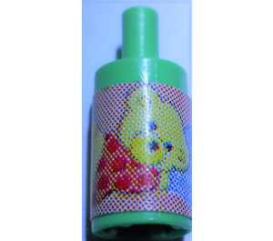 LEGO Medium Green Scala Bathroom Accessories Shampoo Bottle with Teddy Bear Sticker