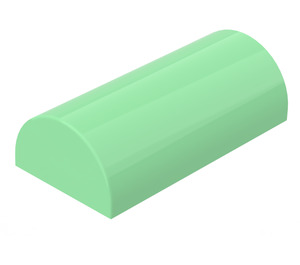 LEGO Medium Green Slope 2 x 4 Curved without Groove (6192 / 30337)