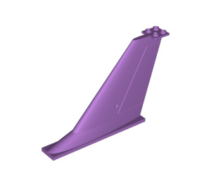 LEGO Medium Lavender Aircraft Tail 2 x 12 x 8 with Rudder (54094)