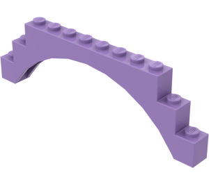 LEGO Medium Lavender Arch 1 x 12 x 3 without Raised Arch (6108 / 14707)